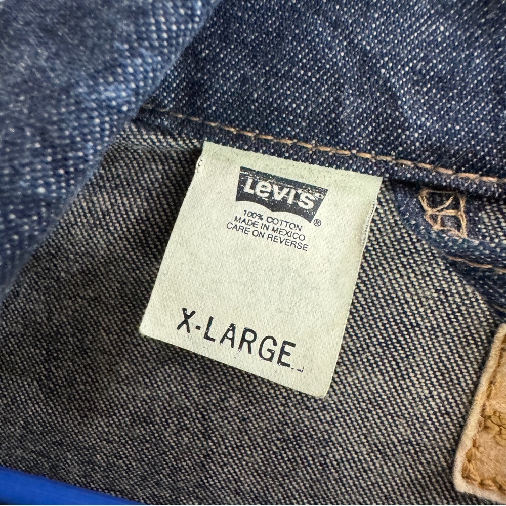 Levis Vintage Denim Jacket Size XL - Picture 4 of 9
